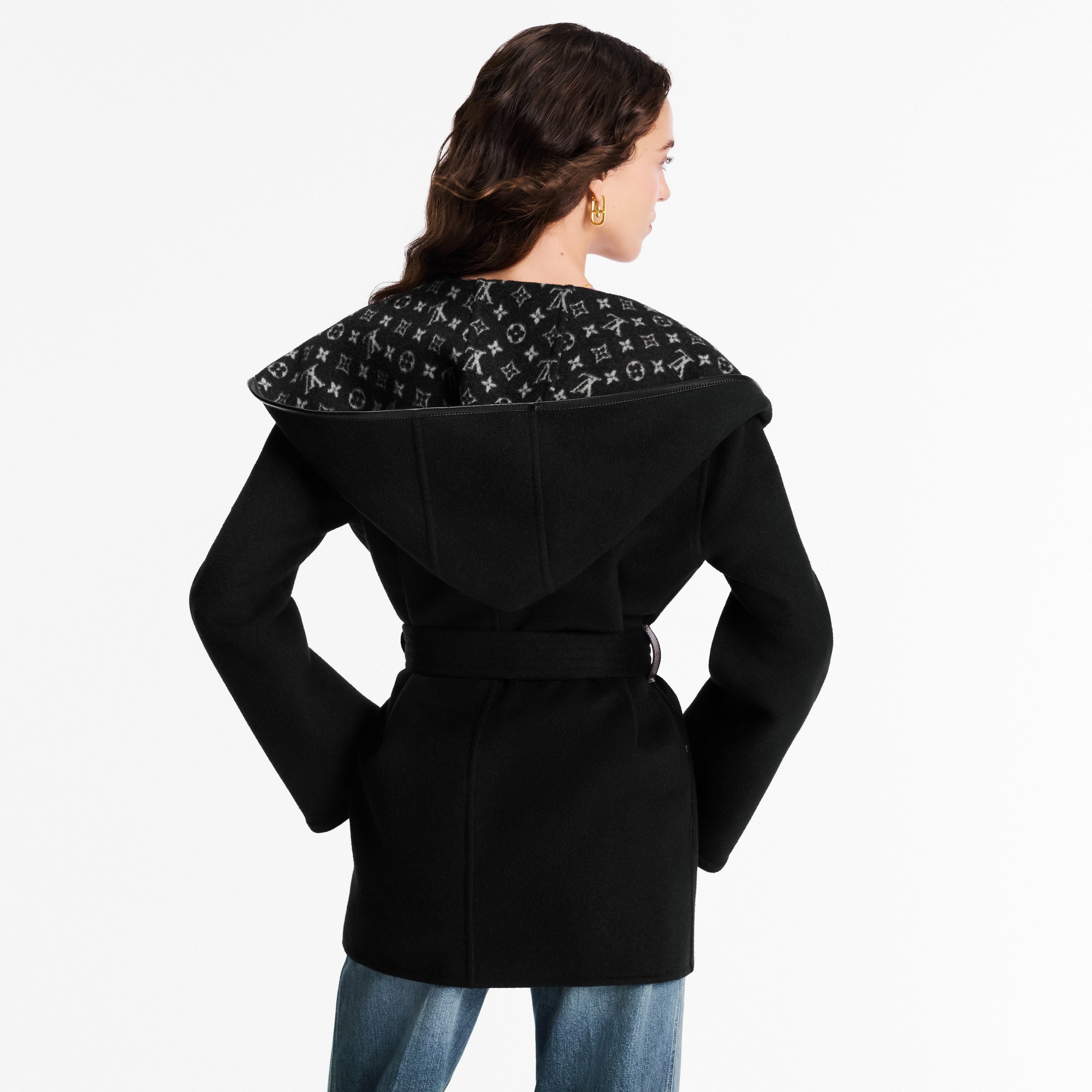 Belted Short Wrap Pea Coat - Women - Ready-to-Wear | LOUIS VUITTON ®